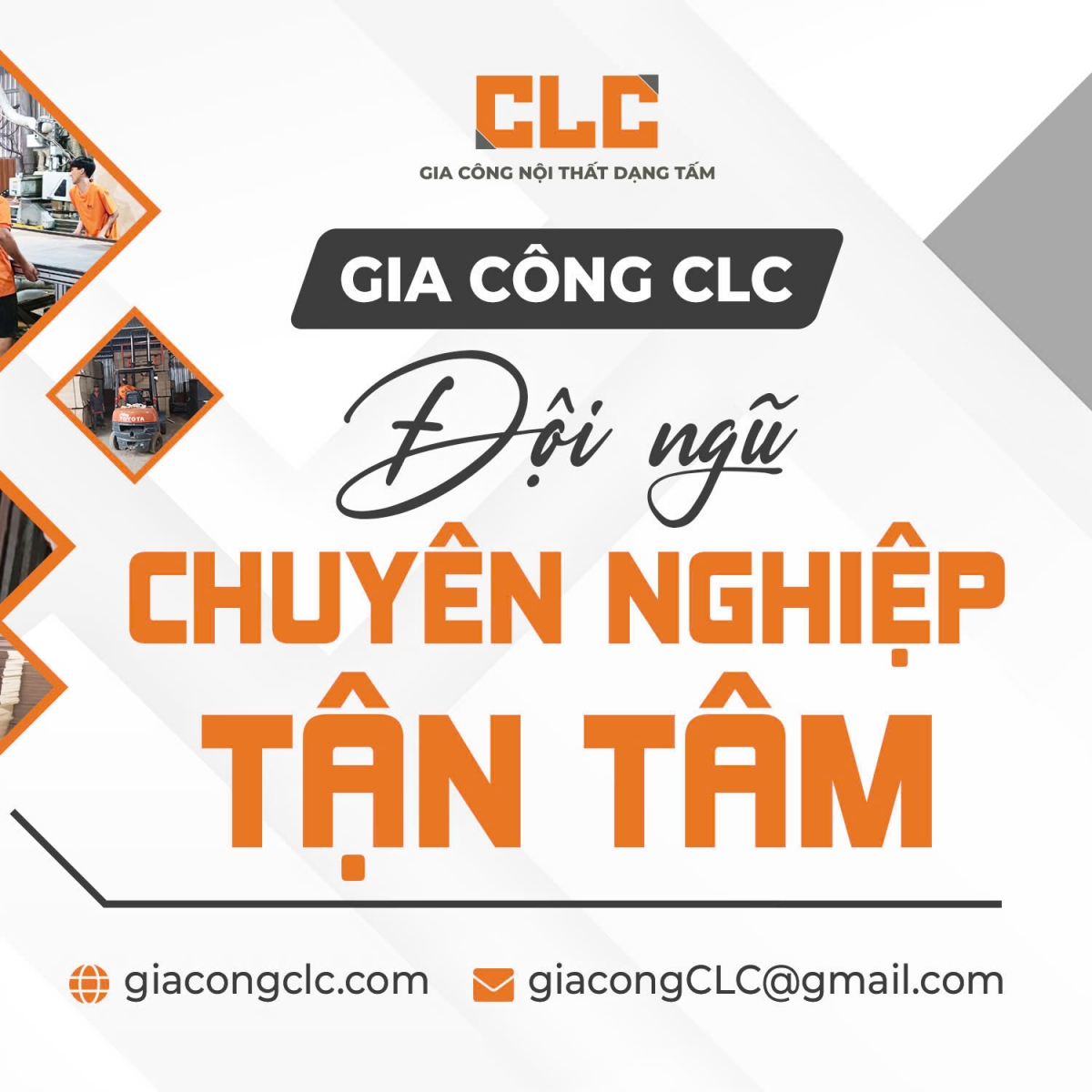 Giải pháp toàn diện từ CLC: Gia công nội thất gỗ tấm và CNC chuyên nghiệp