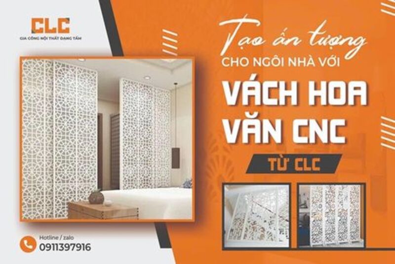 Vách hoa văn CNC tại CLC: Khi nghệ thuật điêu khắc kiến tạo không gian sống