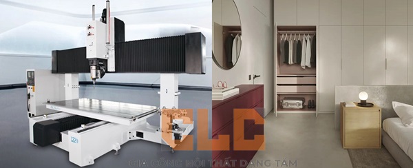 Gia công nội thất dạng tấm với máy CNC 5 trục