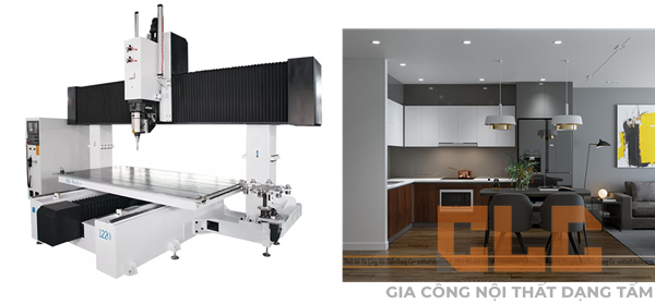 Lý do máy CNC 5 trục được lựa chọn gia công nội thất dạng tấm