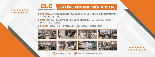 Quy trình sản xuất nội thất bằng máy CNC tại CLC