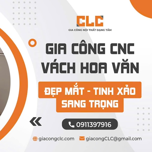 Dịch vụ gia công CNC vách hoa văn