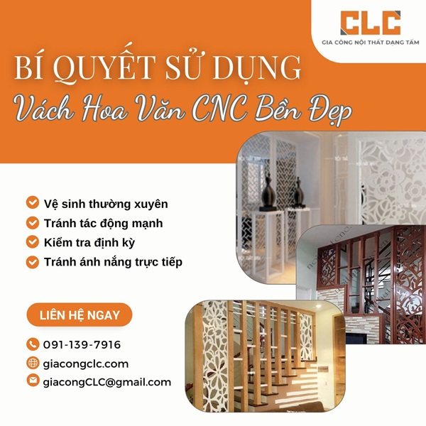Gia công CNC vách hoa văn
